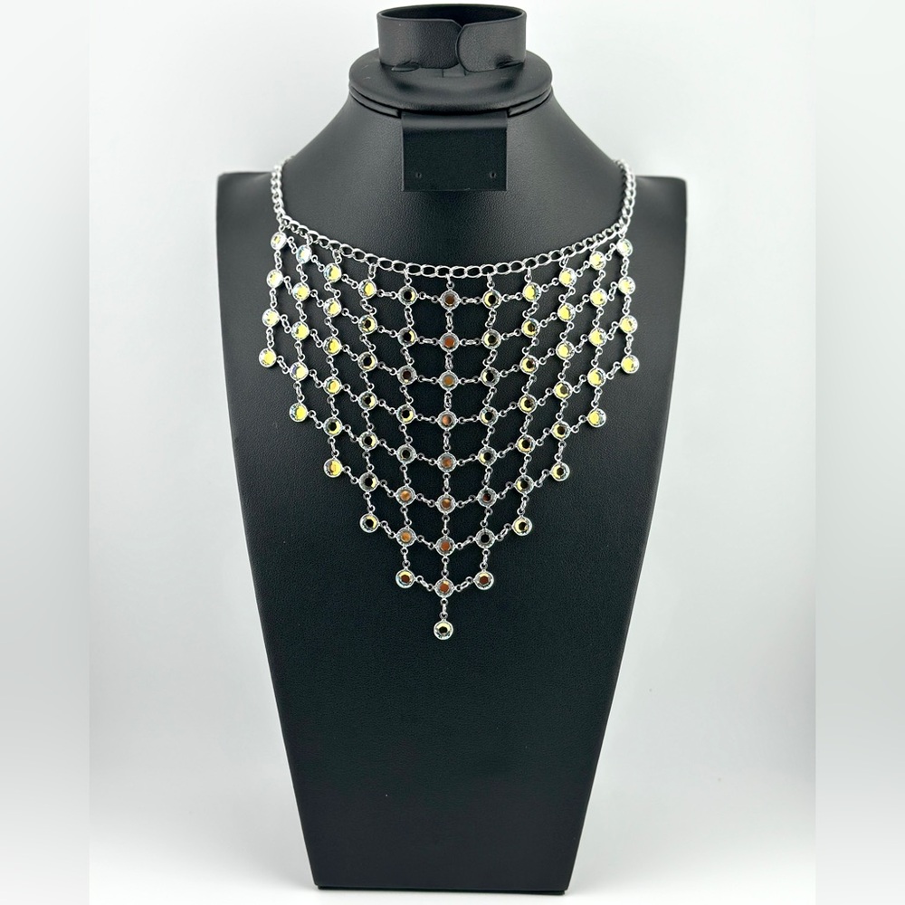CHANELLE BIB NECKLACE, CRYSTAL AB
Touchstone Crystal by Swarovski